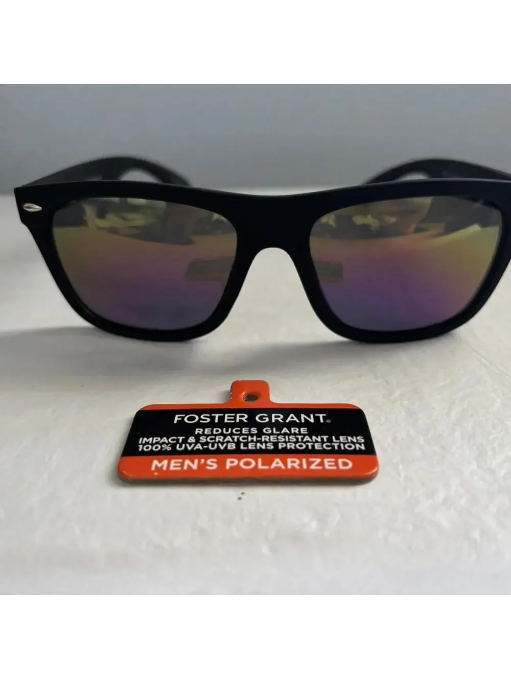 Foster Grant Men's Polarized Sunglasses Black Frame